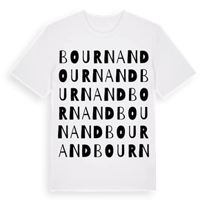 Bournand ordlek t-shirt – ekologisk bomull t-shirt från Pinshirt