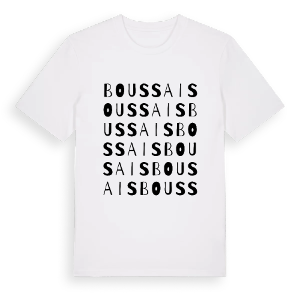 Boussais ordlek t-shirt – ekologisk bomull t-shirt från Pinshirt
