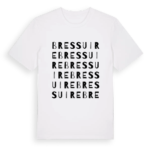 Bressuire ordlek t-shirt – ekologisk bomull t-shirt från Pinshirt