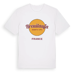 Breuilaufa cirkel t-shirt – ekologisk bomull t-shirt från Pinshirt
