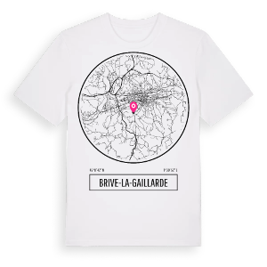 Brive-la-Gaillarde t-shirt – ekologisk bomull t-shirt från Pinshirt