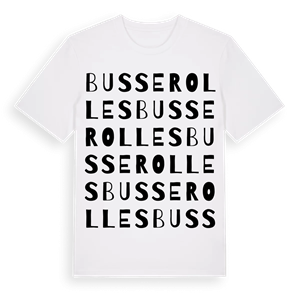 Busserolles ordlek t-shirt – ekologisk bomull t-shirt från Pinshirt