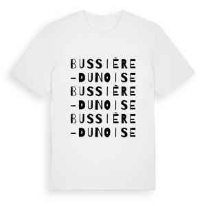 Bussière-Dunoise ordlek t-shirt – ekologisk bomull t-shirt från Pinshirt