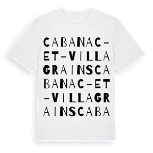 Cabanac-et-Villagrains ordlek t-shirt – ekologisk bomull t-shirt från Pinshirt