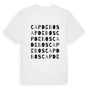 Cap de Bos ordlek t-shirt – ekologisk bomull t-shirt från Pinshirt