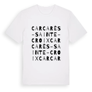 Carcarès-Sainte-Croix ordlek t-shirt – ekologisk bomull t-shirt från Pinshirt