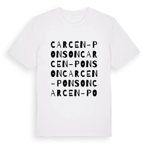Carcen-Ponson ordlek t-shirt – ekologisk bomull t-shirt från Pinshirt
