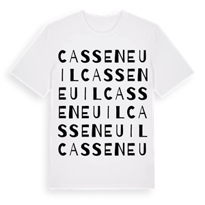 Casseneuil ordlek t-shirt – ekologisk bomull t-shirt från Pinshirt