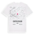 Castelculier karta t-shirt