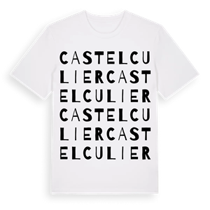 Castelculier ordlek t-shirt – ekologisk bomull t-shirt från Pinshirt