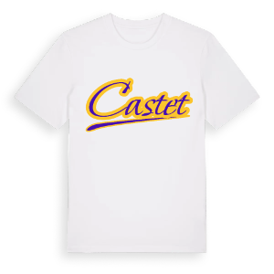 Castet baseball t-shirt – ekologisk bomull t-shirt från Pinshirt