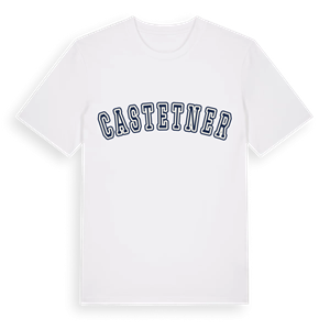 Castetner college t-shirt – ekologisk bomull t-shirt från Pinshirt