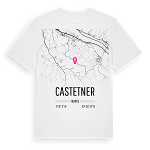 Castetner karta t-shirt – ekologisk bomull t-shirt från Pinshirt