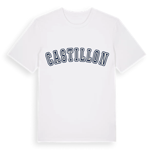 Castillon college t-shirt – ekologisk bomull t-shirt från Pinshirt