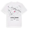 Castres-Gironde karta t-shirt