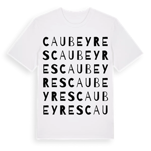 Caubeyres ordlek t-shirt – ekologisk bomull t-shirt från Pinshirt