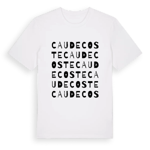 Caudecoste ordlek t-shirt – ekologisk bomull t-shirt från Pinshirt