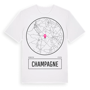 Champagne t-shirt – ekologisk bomull t-shirt från Pinshirt
