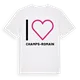 Jag älskar Champs-Romain t-shirt stort tryck