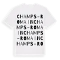 Champs-Romain ordlek t-shirt