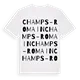 Champs-Romain ordlek t-shirt