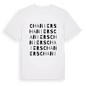 Chaniers ordlek t-shirt – ekologisk bomull t-shirt från Pinshirt