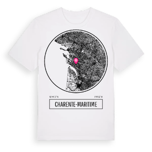 Charente-Maritime t-shirt – ekologisk bomull t-shirt från Pinshirt