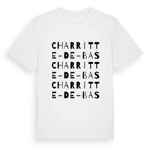 Charritte-de-Bas ordlek t-shirt – ekologisk bomull t-shirt från Pinshirt