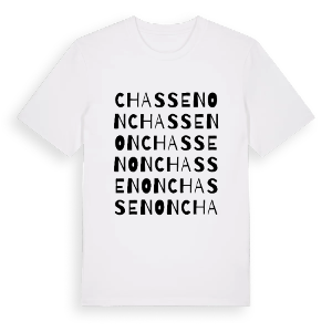 Chassenon ordlek t-shirt – ekologisk bomull t-shirt från Pinshirt