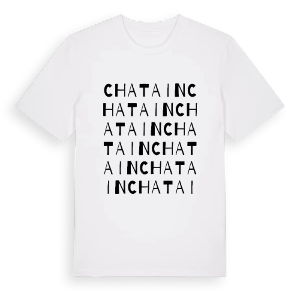 Chatain ordlek t-shirt – ekologisk bomull t-shirt från Pinshirt