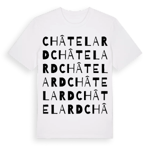 Châtelard ordlek t-shirt – ekologisk bomull t-shirt från Pinshirt