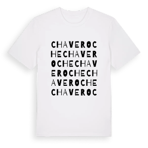 Chaveroche ordlek t-shirt – ekologisk bomull t-shirt från Pinshirt