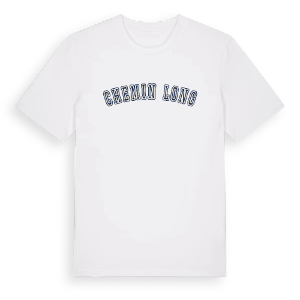 Chemin Long college t-shirt – ekologisk bomull t-shirt från Pinshirt