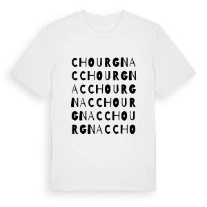 Chourgnac ordlek t-shirt – ekologisk bomull t-shirt från Pinshirt