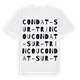 Condat-sur-Trincou ordlek t-shirt