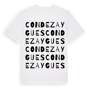Condezaygues ordlek t-shirt – ekologisk bomull t-shirt från Pinshirt