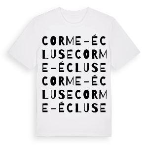 Corme-Écluse ordlek t-shirt – ekologisk bomull t-shirt från Pinshirt