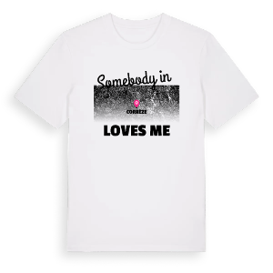 Någon i Corrèze älskar mig t-shirt – ekologisk bomull t-shirt från Pinshirt