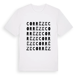 Corrèze ordlek t-shirt – ekologisk bomull t-shirt från Pinshirt