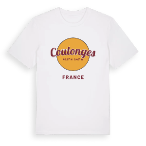 Coulonges cirkel t-shirt – ekologisk bomull t-shirt från Pinshirt