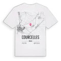 Courcelles karta t-shirt