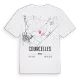 Courcelles karta t-shirt