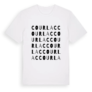 Courlac ordlek t-shirt – ekologisk bomull t-shirt från Pinshirt
