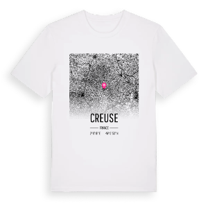 Creuse karta t-shirt – ekologisk bomull t-shirt från Pinshirt