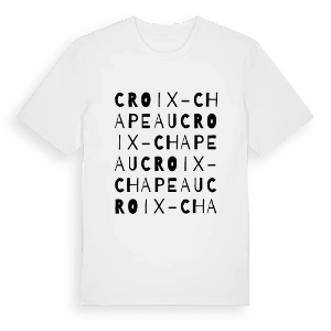 Croix-Chapeau ordlek t-shirt – ekologisk bomull t-shirt från Pinshirt