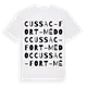Cussac-Fort-Médoc ordlek t-shirt