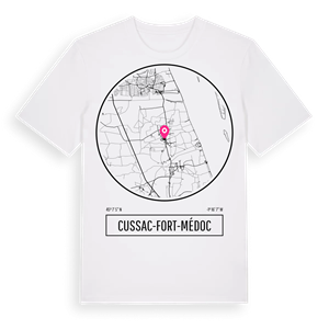 Cussac-Fort-Médoc t-shirt – ekologisk bomull t-shirt från Pinshirt