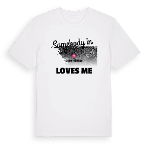 Någon i Deux-Sèvres älskar mig t-shirt – ekologisk bomull t-shirt från Pinshirt