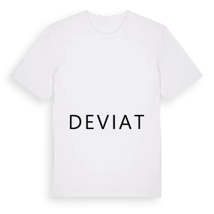 Jag älskar Deviat t-shirt stort tryck – ekologisk bomull t-shirt från Pinshirt