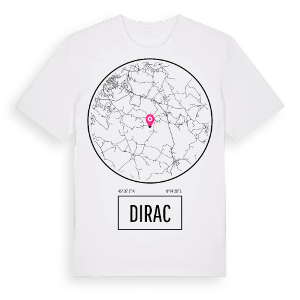 Dirac t-shirt – ekologisk bomull t-shirt från Pinshirt